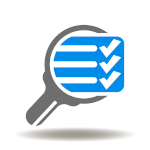Icon of a checklist with a checkmark representing integrated quality control in defense equipment assembly.
